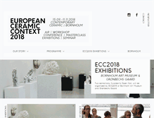 Tablet Screenshot of europeanceramiccontext.com